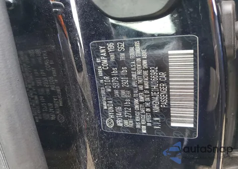 2017 Genesis G80 Base z USA, uszkodzony, nr VIN KMHGN4JE1HU166982